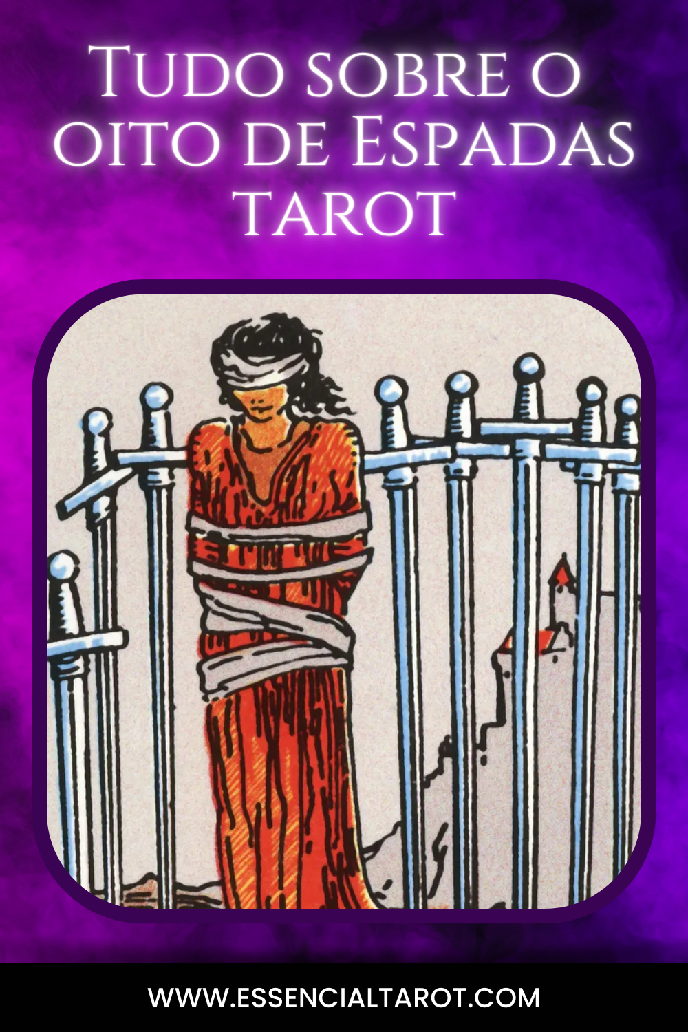 Oito De Espadas Tarot Essencial Tarot